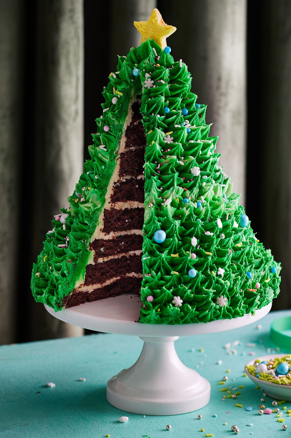 210909-delish-quarterly-holiday-christmas-tree-cake-0435-cut-eb-1632328892 Christmas Tree Cake - Image 1