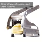 Stainless Steel French Fry Cutter Potato Vegetable Slicer Chopper 2 Blades - Image 3