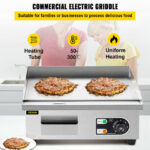 Electric Griddle Flat Top Grill 1500W 14" Hot Plate BBQ Countertop Commercial - Image 2