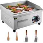Electric Griddle Flat Top Grill 1500W 14" Hot Plate BBQ Countertop Commercial
