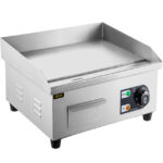 Electric Griddle Flat Top Grill 1500W 14" Hot Plate BBQ Countertop Commercial - Image 3