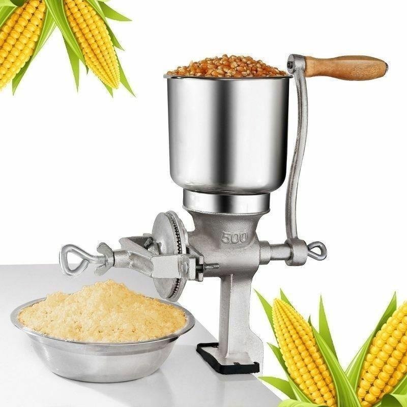 364156386_6535378676558721_1249815861226347368_n Manual Corn Grinder Flour Maker Wheat Grain Nut Mill Grinder Kitchen - Image 1