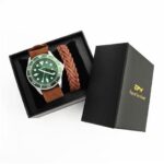 Bracelet Leather Hand Quartz Watch Set