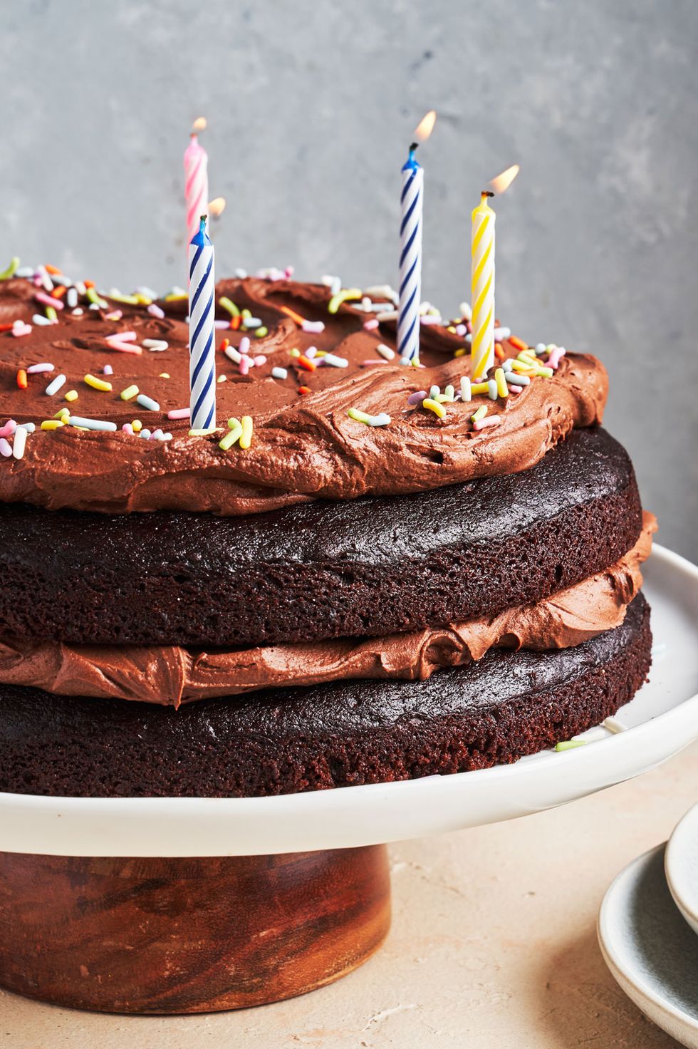 delish-200610-chocolate-cake-001-ab-1592504739 Chocolate Birthday Cake - Image 1