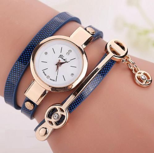 bfc385180d6ef0db050d704a3ca1ebad Ladies Leather Watch And Bracelet - Image 1