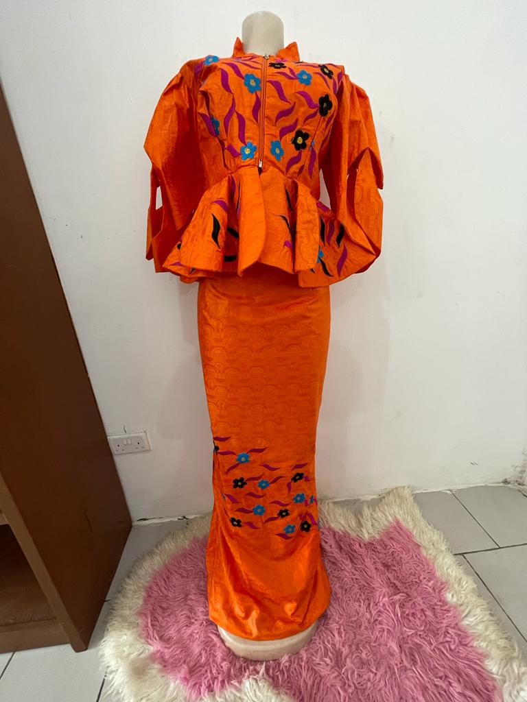 edd277ba-6e26-41a0-9baa-741e06412357 Brillion With Embroidery Skirt And Blouse - Image 1