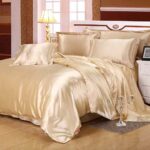 8PC SILK LUXURY DUVET SET - GOLDEN